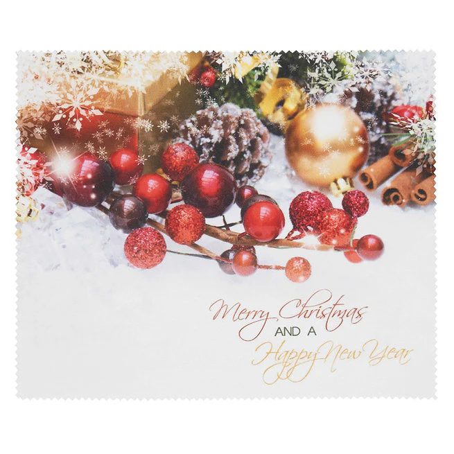 Full Color Microfiber Lens Cleaning Cloth - Merry Christmas And Happy New Year Questions & Answers